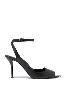 Punk 90 Leather Ankle Strap Sandals